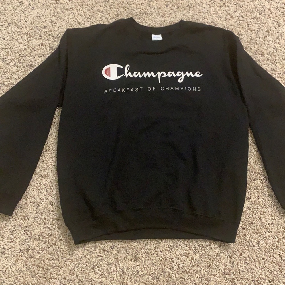 Champagne breakfast of champions sweater